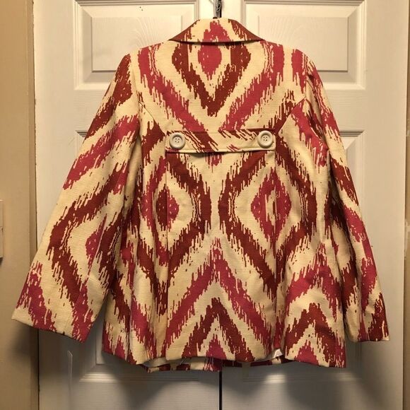 NWT - 3 Sisters Ikat Print Jacket - Picture 3 of 6